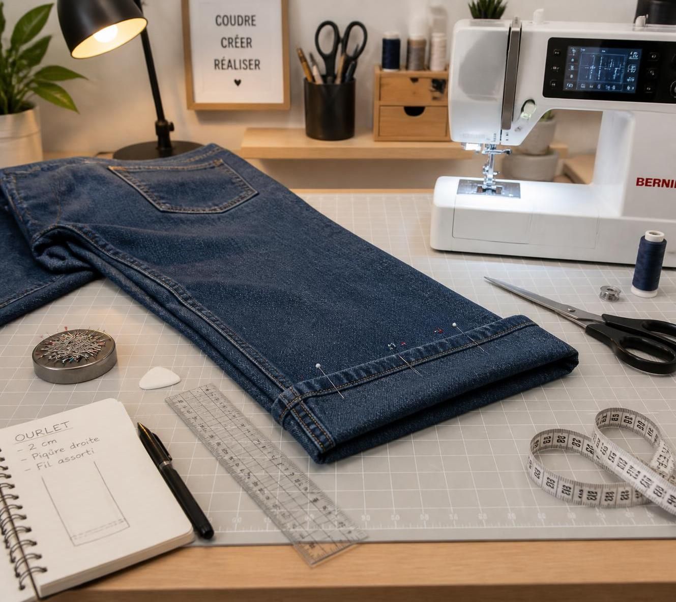 découvrez comment réaliser un ourlet de pantalon parfaitement ajusté grâce à nos astuces simples et précises pour un fini professionnel et impeccable.