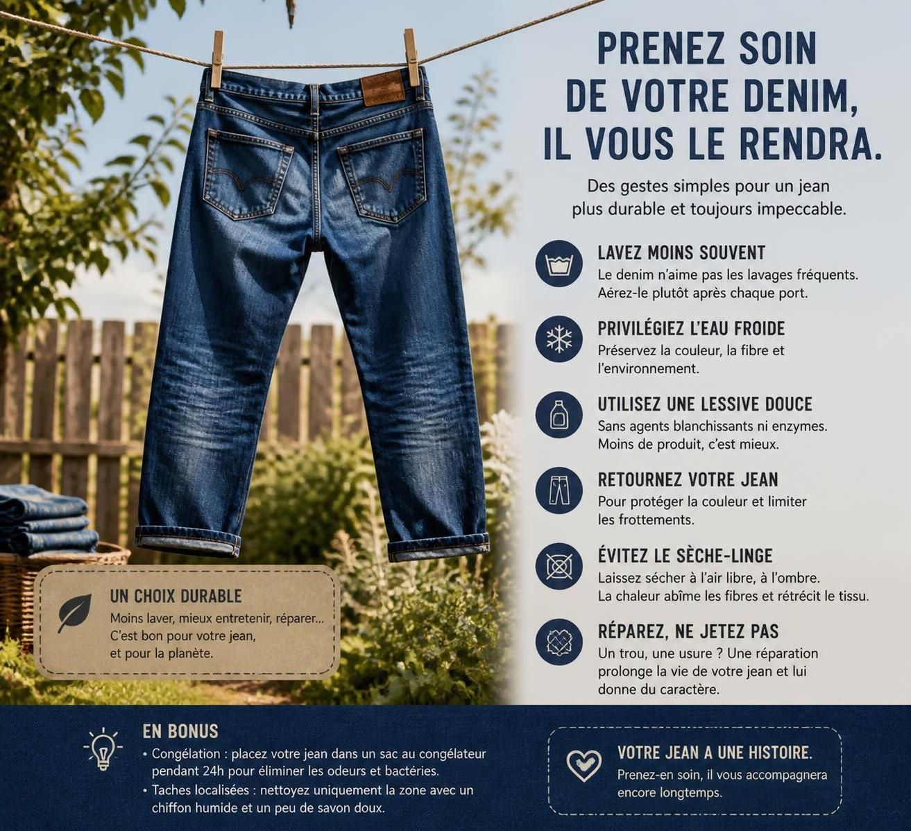 apprenez à réparer facilement un jean déchiré entre les jambes sans utiliser de machine à coudre grâce à nos astuces simples et rapides.