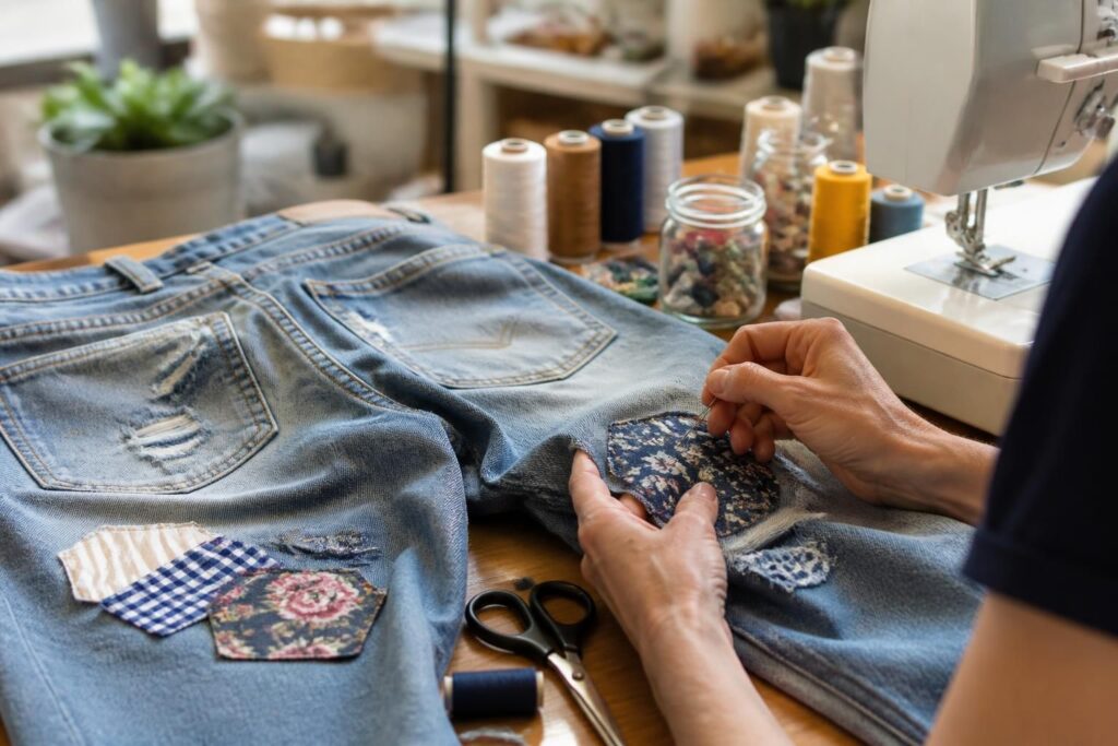 découvrez nos astuces pour retoucher votre jean et lui offrir une seconde vie, alliant style et durabilité.