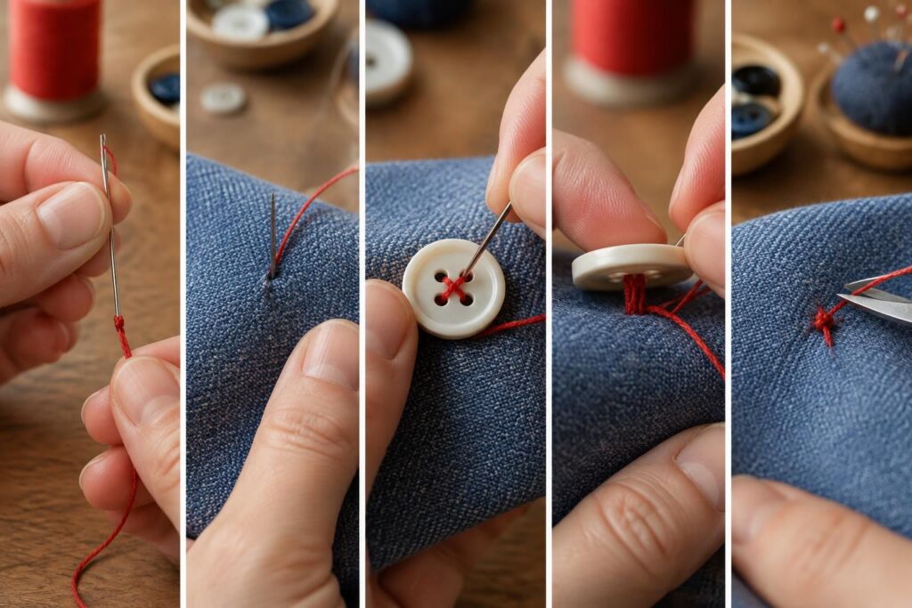 découvrez comment coudre un bouton solidement, étape par étape, avec des gestes simples et des conseils pratiques pour une fixation durable.