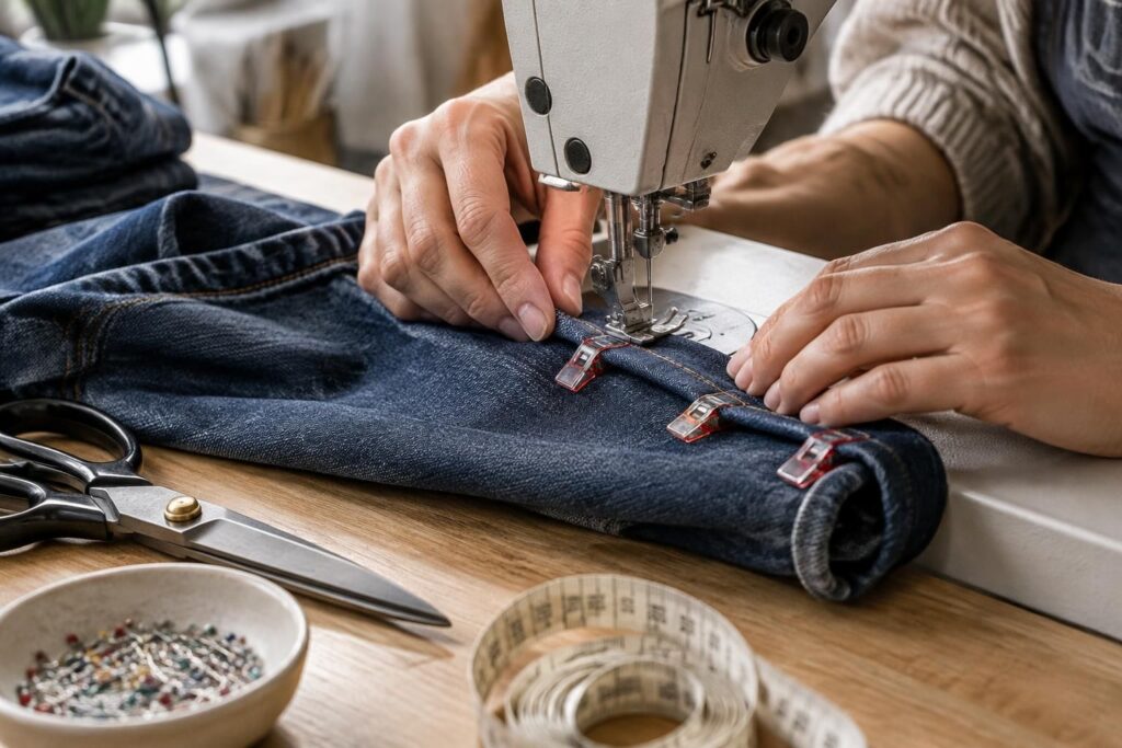 découvrez comment réaliser un ourlet de jean propre et durable, avec les bons outils et des étapes simples pour une finition soignée.