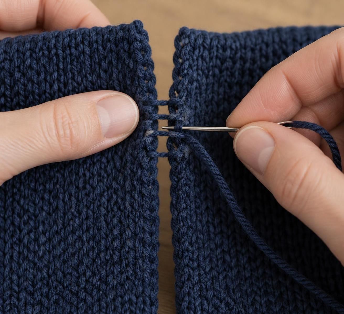 découvrez comment réaliser une couture invisible au tricot pour assembler vos pièces proprement et obtenir des finitions discrètes et soignées.