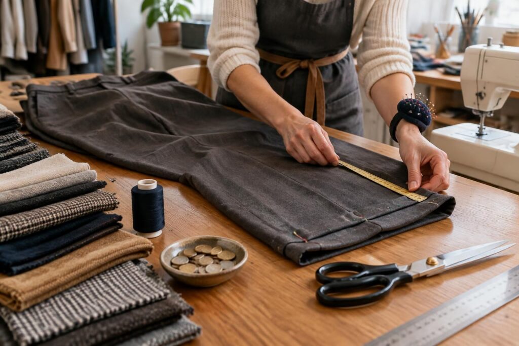 découvrez le prix moyen d’un ourlet de pantalon et les facteurs qui influencent son coût : type de tissu, finition, coupe et retouches nécessaires.